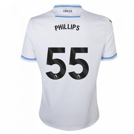 Kandiny Lapset Killian Phillips #55 Valkoinen Vieraspaita 2023/24 Lyhythihainen Paita T-Paita