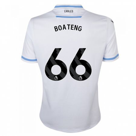 Kandiny Lapset David Boateng #66 Valkoinen Vieraspaita 2023/24 Lyhythihainen Paita T-Paita