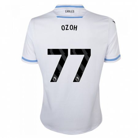 Kandiny Lapset David Ozoh #77 Valkoinen Vieraspaita 2023/24 Lyhythihainen Paita T-Paita
