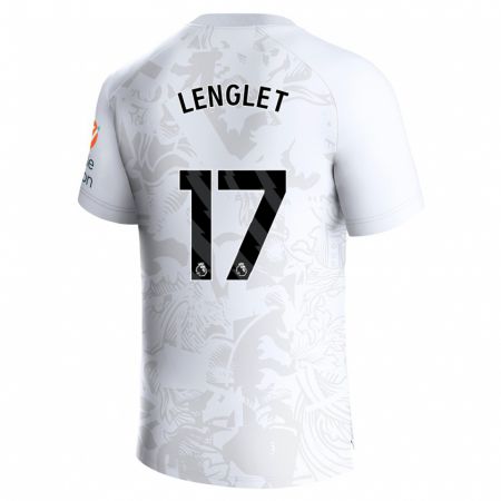 Kandiny Lapset Clément Lenglet #17 Valkoinen Vieraspaita 2023/24 Lyhythihainen Paita T-Paita