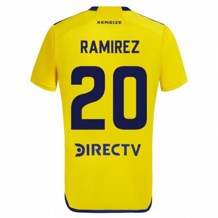 Kandiny Lapset Juan Ramírez #20 Keltainen Vieraspaita 2023/24 Lyhythihainen Paita T-Paita