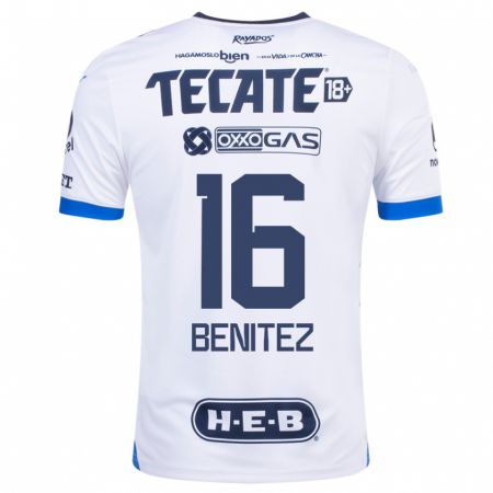 Kandiny Lapset Xanic Benitez #16 Valkoinen Vieraspaita 2023/24 Lyhythihainen Paita T-Paita