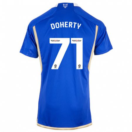 Kandiny Miesten Arlo Doherty #71 Kuninkaallisen Sininen Kotipaita 2023/24 Lyhythihainen Paita T-Paita