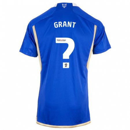 Kandiny Miesten Bradley Grant #0 Kuninkaallisen Sininen Kotipaita 2023/24 Lyhythihainen Paita T-Paita