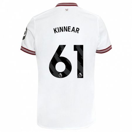 Kandiny Miesten Brian Kinnear #61 Valkoinen Vieraspaita 2023/24 Lyhythihainen Paita T-Paita
