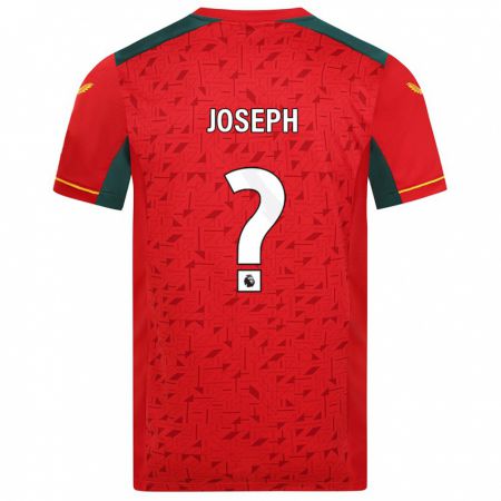 Kandiny Miesten Joseph Joseph #0 Punainen Vieraspaita 2023/24 Lyhythihainen Paita T-Paita