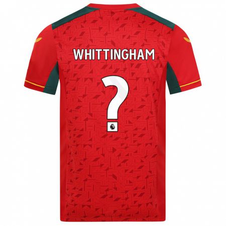 Kandiny Miesten Matthew Whittingham #0 Punainen Vieraspaita 2023/24 Lyhythihainen Paita T-Paita