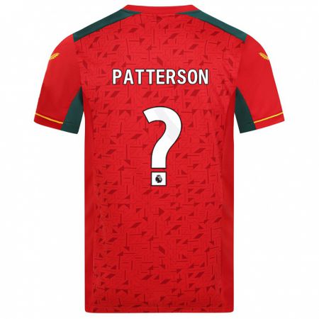 Kandiny Miesten Lennon Patterson #0 Punainen Vieraspaita 2023/24 Lyhythihainen Paita T-Paita