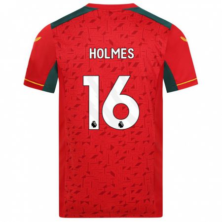 Kandiny Miesten Summer Holmes #16 Punainen Vieraspaita 2023/24 Lyhythihainen Paita T-Paita