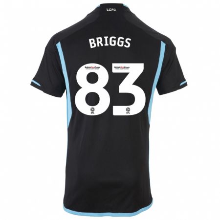 Kandiny Miesten Logan Briggs #83 Musta Vieraspaita 2023/24 Lyhythihainen Paita T-Paita