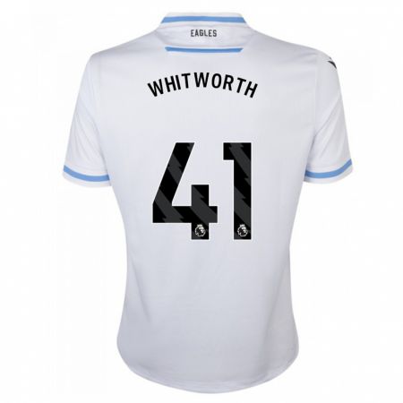Kandiny Miesten Joe Whitworth #41 Valkoinen Vieraspaita 2023/24 Lyhythihainen Paita T-Paita
