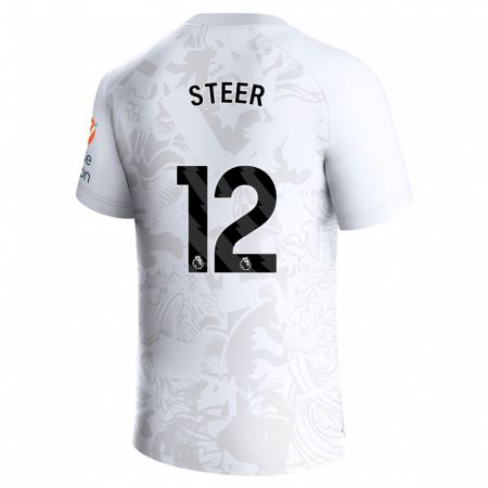 Kandiny Miesten Jed Steer #12 Valkoinen Vieraspaita 2023/24 Lyhythihainen Paita T-Paita