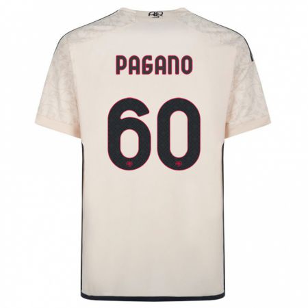 Kandiny Miesten Riccardo Pagano #60 Luonnonvalkoinen Vieraspaita 2023/24 Lyhythihainen Paita T-Paita