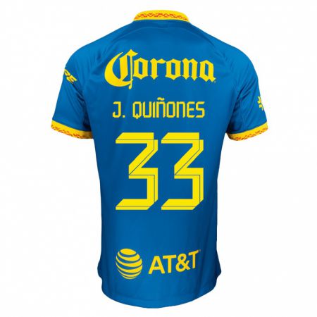 Kandiny Miesten Julián Quiñones #33 Sininen Vieraspaita 2023/24 Lyhythihainen Paita T-Paita