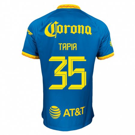Kandiny Miesten Fernando Tapia #35 Sininen Vieraspaita 2023/24 Lyhythihainen Paita T-Paita