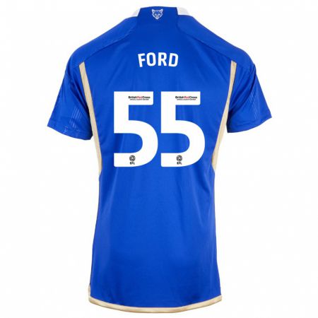 Kandiny Naisten Harvey Godsmark-Ford #55 Kuninkaallisen Sininen Kotipaita 2023/24 Lyhythihainen Paita T-Paita