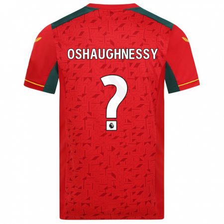 Kandiny Naisten Joe Oshaughnessy #0 Punainen Vieraspaita 2023/24 Lyhythihainen Paita T-Paita