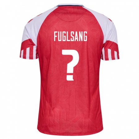 Kandiny Lapset Tanskan Adam Fuglsang #0 Punainen Kotipaita 24-26 Lyhythihainen Paita T-Paita
