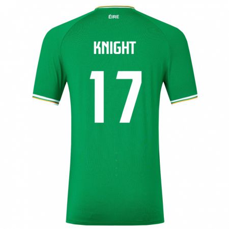 Kandiny Lapset Irlanti Jason Knight #17 Vihreä Kotipaita 24-26 Lyhythihainen Paita T-Paita