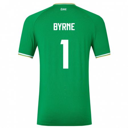 Kandiny Lapset Irlanti Reece Byrne #1 Vihreä Kotipaita 24-26 Lyhythihainen Paita T-Paita