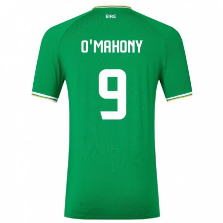 Kandiny Lapset Irlanti Mark O'mahony #9 Vihreä Kotipaita 24-26 Lyhythihainen Paita T-Paita