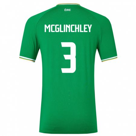 Kandiny Lapset Irlanti Harry Mcglinchley #3 Vihreä Kotipaita 24-26 Lyhythihainen Paita T-Paita