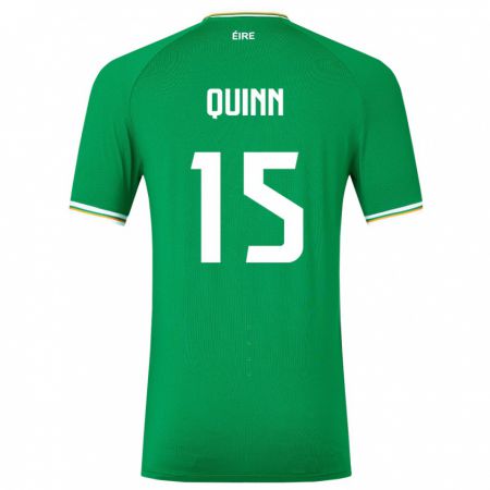 Kandiny Lapset Irlanti Lucy Quinn #15 Vihreä Kotipaita 24-26 Lyhythihainen Paita T-Paita