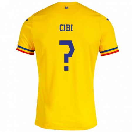 Kandiny Lapset Romania Fabiano Cibi #0 Keltainen Kotipaita 24-26 Lyhythihainen Paita T-Paita