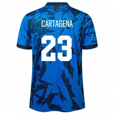 Kandiny Lapset El Salvador Melvin Cartagena #23 Sininen Kotipaita 24-26 Lyhythihainen Paita T-Paita