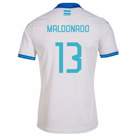 Kandiny Lapset Honduras Edwin Maldonado #13 Valkoinen Kotipaita 24-26 Lyhythihainen Paita T-Paita