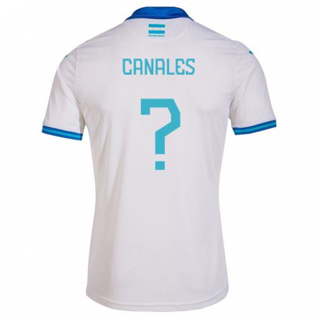 Kandiny Lapset Honduras Cristian Canales #0 Valkoinen Kotipaita 24-26 Lyhythihainen Paita T-Paita