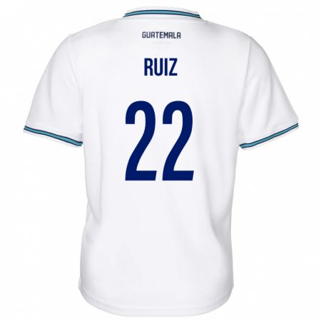Kandiny Lapset Guatemala Kevin Ruiz #22 Valkoinen Kotipaita 24-26 Lyhythihainen Paita T-Paita