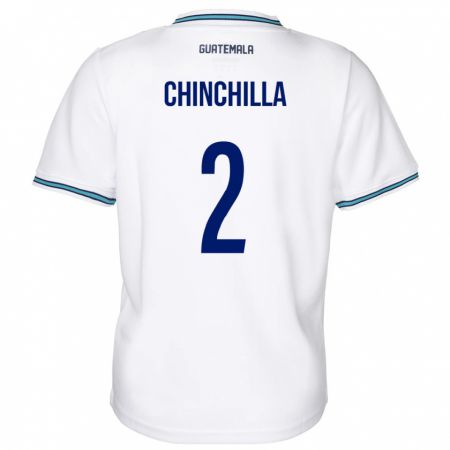Kandiny Lapset Guatemala Nicolás Chinchilla #2 Valkoinen Kotipaita 24-26 Lyhythihainen Paita T-Paita