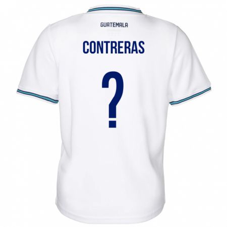 Kandiny Lapset Guatemala Betzael Contreras #0 Valkoinen Kotipaita 24-26 Lyhythihainen Paita T-Paita