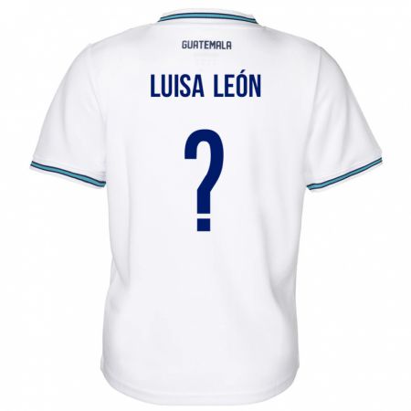 Kandiny Lapset Guatemala Luisa León #0 Valkoinen Kotipaita 24-26 Lyhythihainen Paita T-Paita