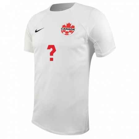 Kandiny Lapset Kanadan Nimesi #0 Valkoinen Vieraspaita 24-26 Lyhythihainen Paita T-Paita