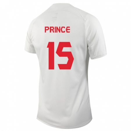 Kandiny Lapset Kanadan Nichelle Prince #15 Valkoinen Vieraspaita 24-26 Lyhythihainen Paita T-Paita