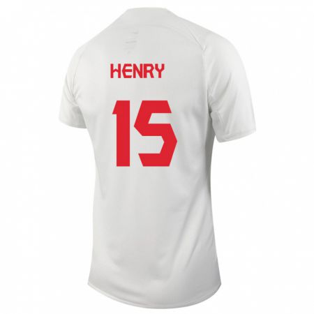 Kandiny Lapset Kanadan Doneil Henry #15 Valkoinen Vieraspaita 24-26 Lyhythihainen Paita T-Paita