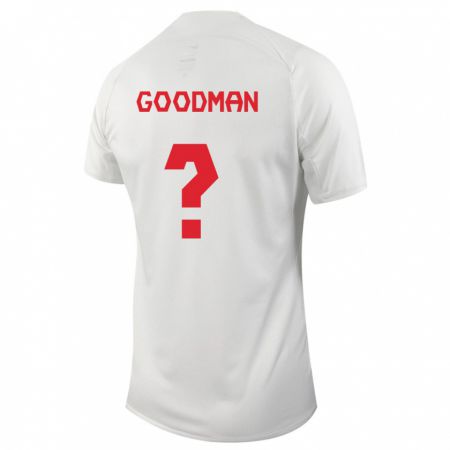Kandiny Lapset Kanadan Owen Goodman #0 Valkoinen Vieraspaita 24-26 Lyhythihainen Paita T-Paita