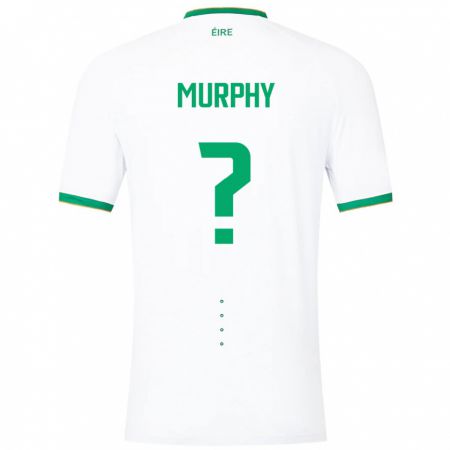 Kandiny Lapset Irlanti Adam Murphy #0 Valkoinen Vieraspaita 24-26 Lyhythihainen Paita T-Paita