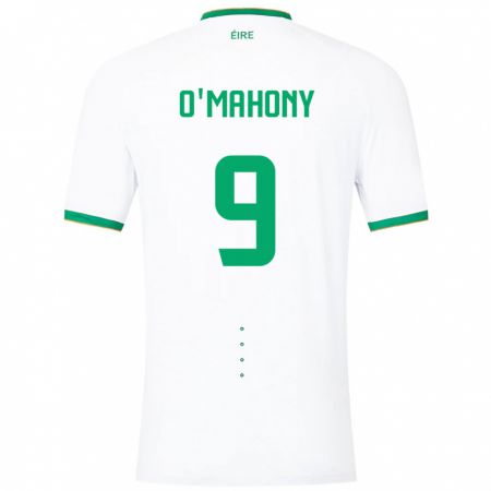 Kandiny Lapset Irlanti Mark O'mahony #9 Valkoinen Vieraspaita 24-26 Lyhythihainen Paita T-Paita