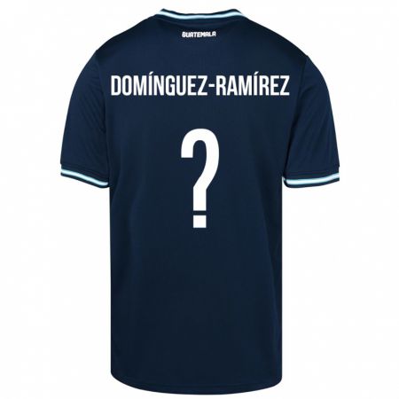 Kandiny Lapset Guatemala Marco Domínguez-Ramírez #0 Sininen Vieraspaita 24-26 Lyhythihainen Paita T-Paita