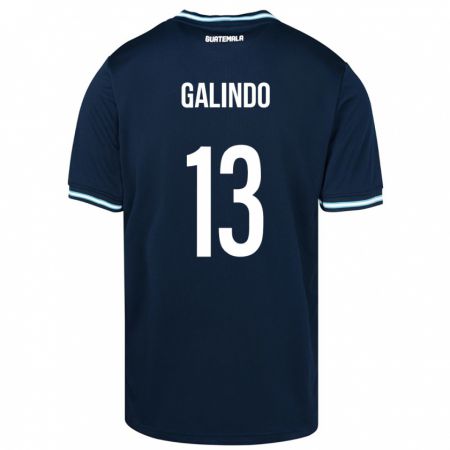Kandiny Lapset Guatemala Alejandro Galindo #13 Sininen Vieraspaita 24-26 Lyhythihainen Paita T-Paita