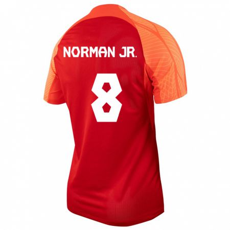 Kandiny Miesten Kanadan David Norman Jr. #8 Oranssi Kotipaita 24-26 Lyhythihainen Paita T-Paita