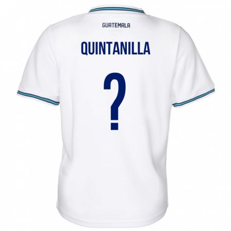 Kandiny Miesten Guatemala Anayelli Quintanilla #0 Valkoinen Kotipaita 24-26 Lyhythihainen Paita T-Paita
