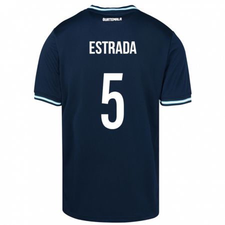 Kandiny Miesten Guatemala Elizabeth Estrada #5 Sininen Vieraspaita 24-26 Lyhythihainen Paita T-Paita