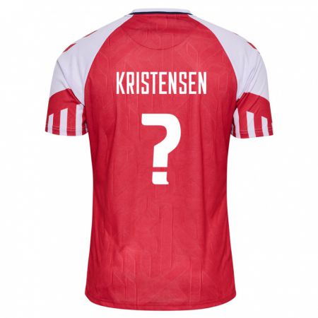Kandiny Naisten Tanskan Mikkel Kristensen #0 Punainen Kotipaita 24-26 Lyhythihainen Paita T-Paita