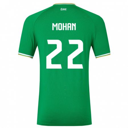 Kandiny Naisten Irlanti Stephen Mohan #22 Vihreä Kotipaita 24-26 Lyhythihainen Paita T-Paita