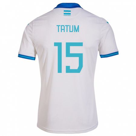 Kandiny Naisten Honduras Anfronit Tatum #15 Valkoinen Kotipaita 24-26 Lyhythihainen Paita T-Paita