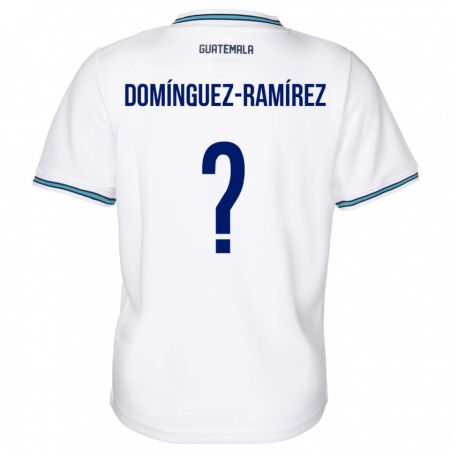 Kandiny Naisten Guatemala Marco Domínguez-Ramírez #0 Valkoinen Kotipaita 24-26 Lyhythihainen Paita T-Paita
